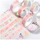 1 коробка, милые Мультяшные Канцтовары Mohamm Washi, школьные принадлежности для скрапбукинга