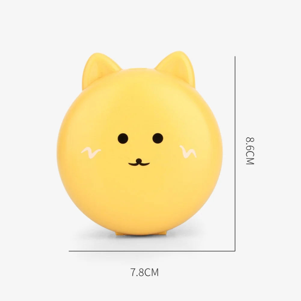 

Cute Cat Portable Mini Pocket Fan Rechargeable LED Fill Light with Makeup Mirror is portable for- you to put into the backpack,