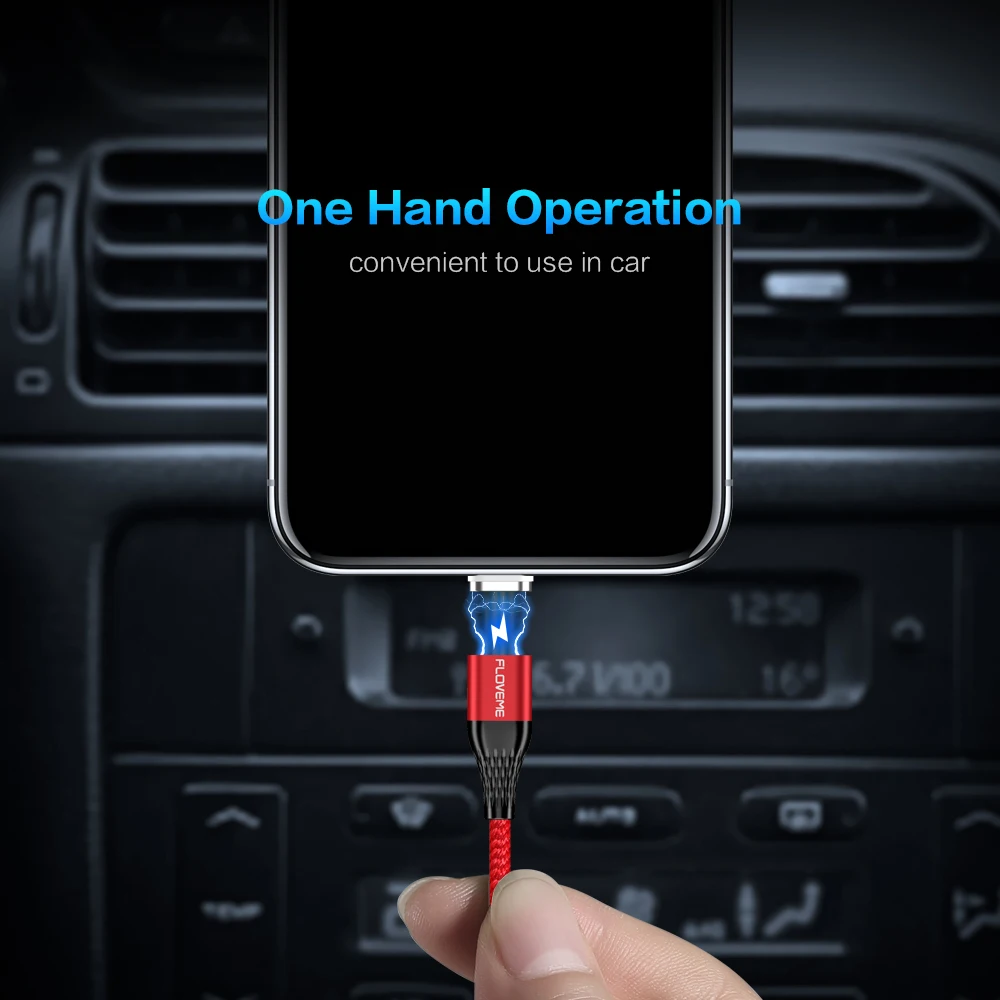 FLOVEME 3A Магнитный кабель магнитная зарядка Micro usb type C Быстрый зарядный кабель телефон Micro usb type-C магнитное