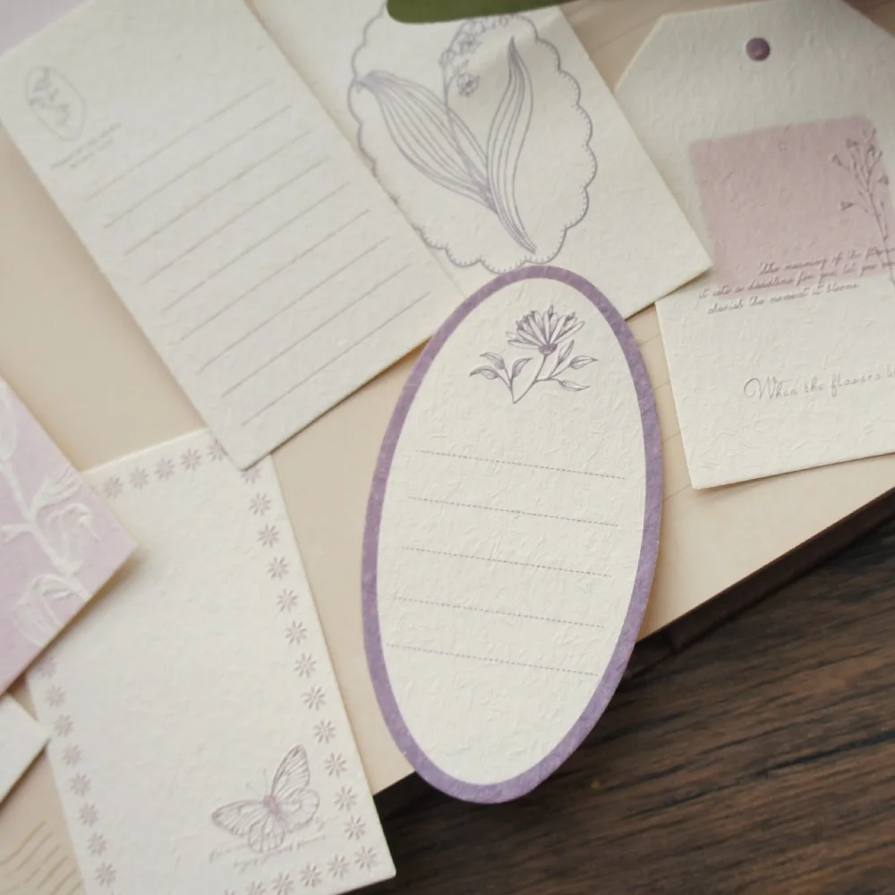 Рельефный дизайн печати 30 шт. светло-фиолетовый ландыш стиль сделай сам