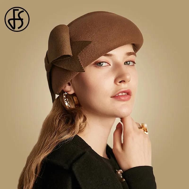 FS розовая шерстяная шляпа для женщин Зимняя мужская на открытом воздухе