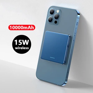 for iphone 12 13 portable 15w magnetic wireless fast charger 10000mah portable powerbank for xiaomi samsung mobile phone battery free global shipping