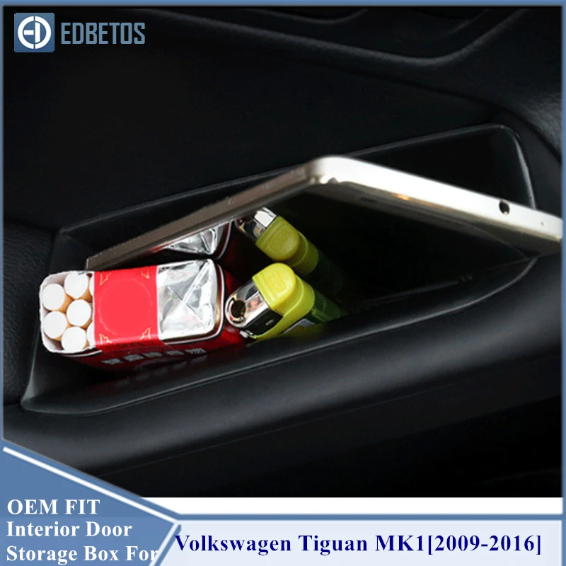 Для Volkswagen VW Tiguan MK1 аксессуары для внутренней двери коробка хранения ABS 2009 2010 2011 2012