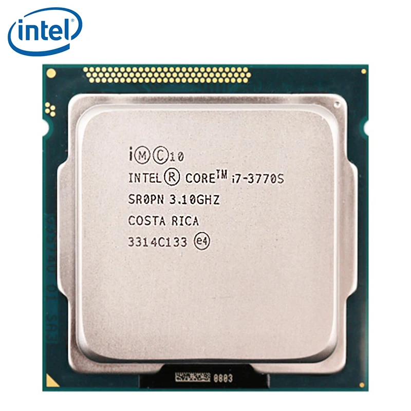 Процессор Intel Core i7-3770S i7 3770S cpu 3,1 GHz 65W LGA 1155 PC Настольный компьютер четырехъядерный процессор протестированный рабочий