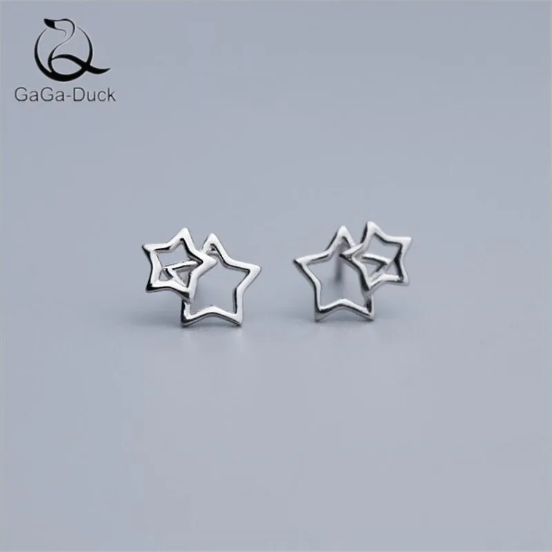 Новые модные ювелирные изделия полые двойные звезды с пентаграммой