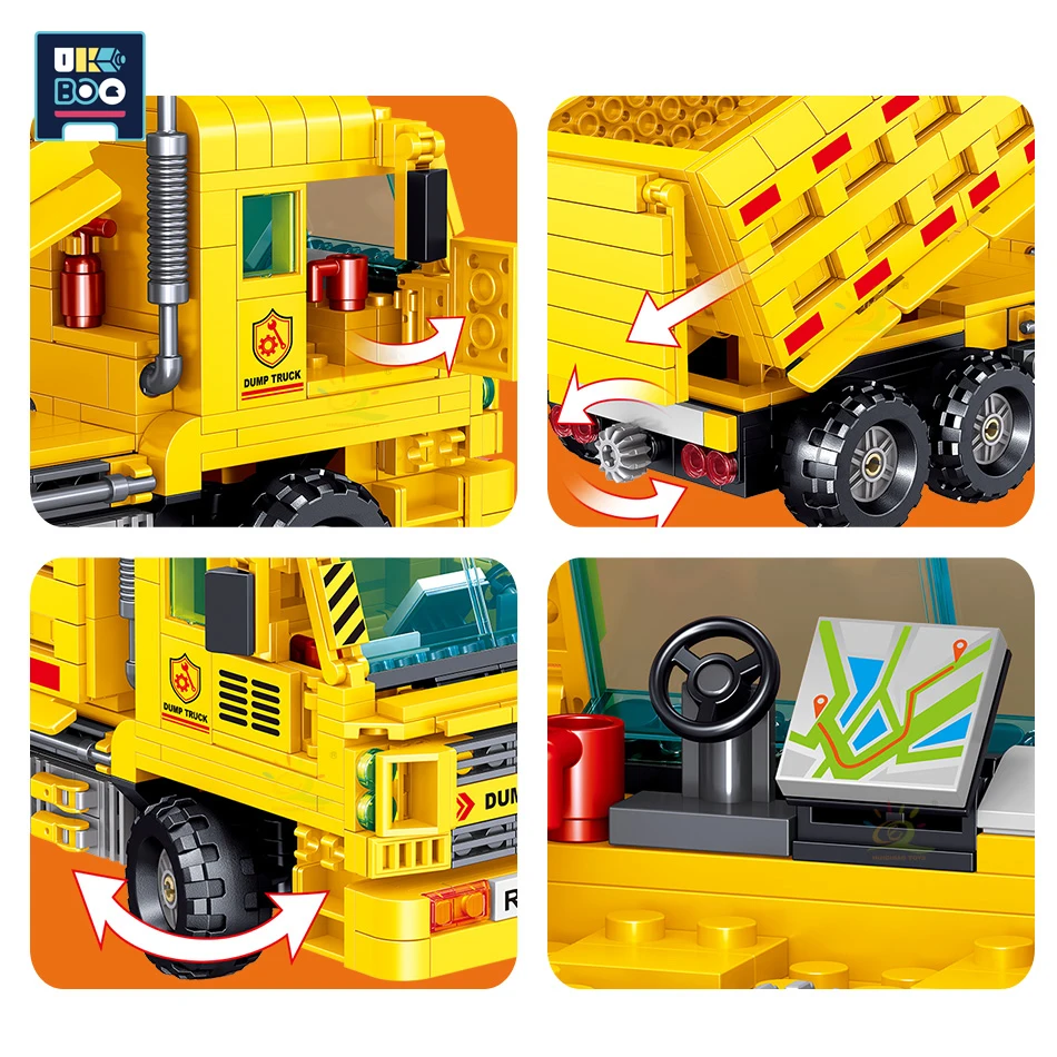 755 шт. высокотехнологичный самосвал автомобиль строительные блоки городское