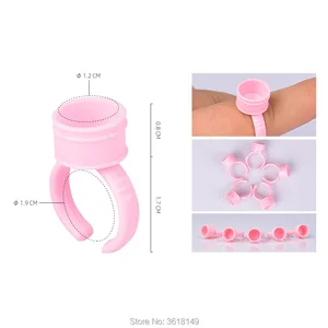 Чернильные чашки для тату-кольца, розовые, белые, без разделителя, 500 шт., маленький, средний, большой контейнер, держатель для наращивания ресниц, колпачок для пигмента