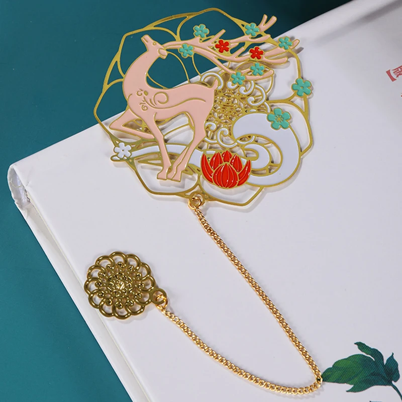 

1Pcs Creative Metal Bookmarks Animal Plant Art Series DIY Decoration Books