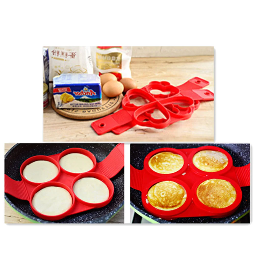 Perfect Silicone Pancake Maker Egg Ring Nonstick Cheese Cooker Pan Flip Eggs Mold Kitchen Baking Dropship | Дом и сад