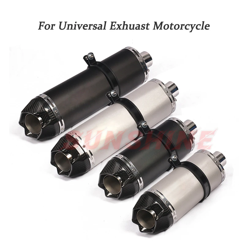 Универсальные выхлопные трубы для мотоцикла 51 мм MT09 GSXR750 ER6N RC390 Z400 Z800 R3 |
