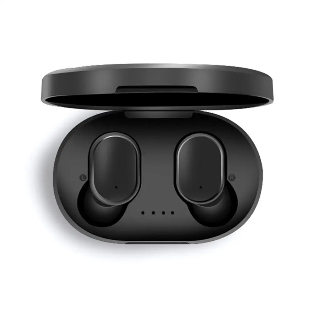 black Беспроводные Bluetooth наушники для Redmi Airdots, наушники 5,0 TWS, гарнитура, гарнитура, головной телефон с микрофоном для Xiaomi iPhone huawei - Цвет: black