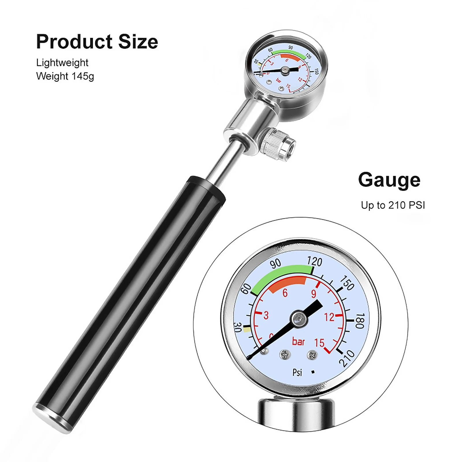 

Portable Bicycle Pump Mini Tire Pump Cycling Air Pump Ball Toy High Pressure Tire Inflator For For Xiaomi Scooter M187 M365 Pro