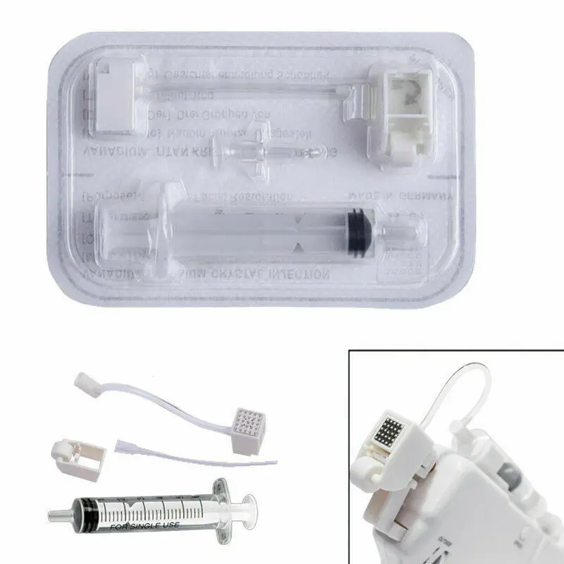 

5/10 PACK New Set Vanadium Titanium Crystal Needle Cartridge For High Pressure Injection Meso Gun