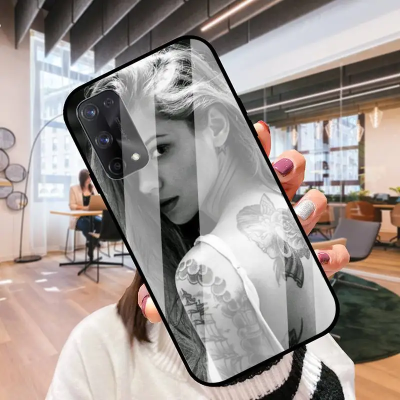 RUICHI сексуальный рукав для девушки с татуировкой Oppo R9 11 17 PRO F5 7 9 A5 37 57 59 83 стеклянный