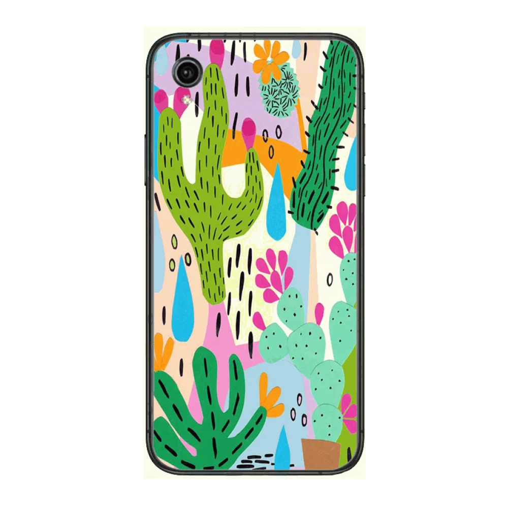

Frosting Fashion Cactus Style Phone Cases cover For VIVO X50 30 Y97 91 93 85 83 81 79 73 V 17 15 9 S7 U3X black Covers