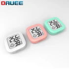 Мини-термометр с улыбающимся лицом для помещений, цифровой ЖК-датчик температуры и влажности, Термогигрометр, метеостанция