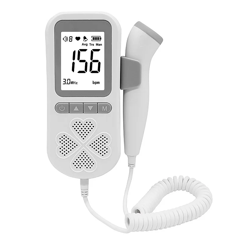 

Upgraded 3.0MHz Fetal Doppler Heart Rate Monitor Ultrasound Pregnancy Fetus Heartbeat Detector Baby Care Stethoscope
