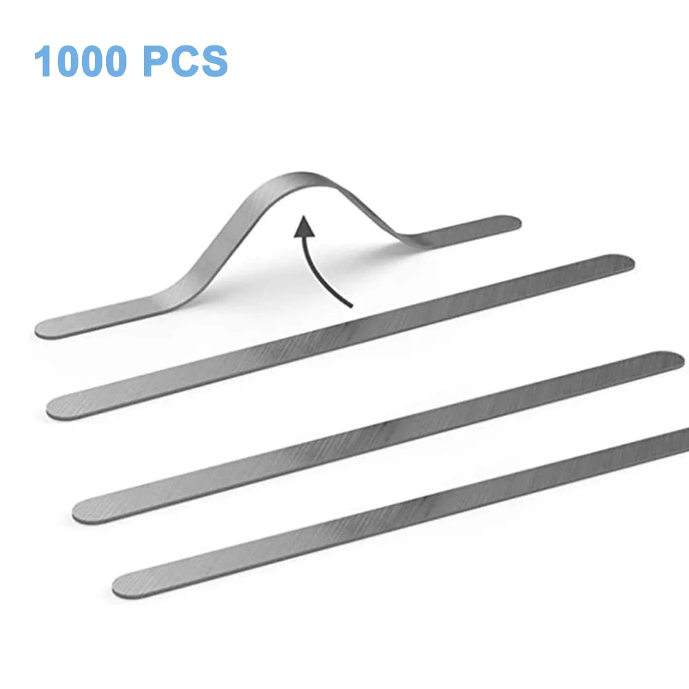 

100/200/500/100PCS Mask DIY Nose Wire Nose Clip Bridge Metal Flat Aluminum Bar Strip Trimming Crafts Making Accessories