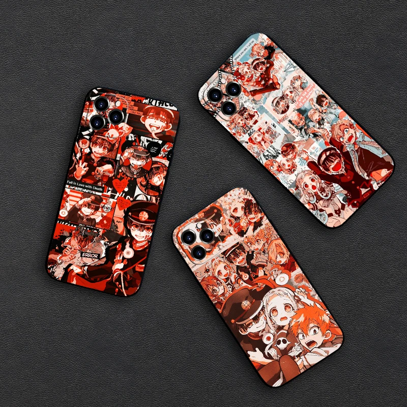 

Toilet Bound Hanako Kun Anime Silicone Matte Phone Case For Iphone SE 6 6s 7 8 Plus X XR XS 11 12 13 Mini Pro Max Cover Coque
