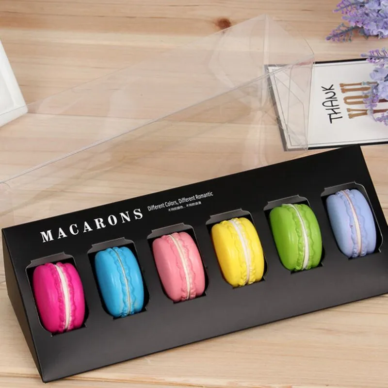 5 шт. высокое качество шесть цветов для свадьбы или вечерние макарон boxTransparent