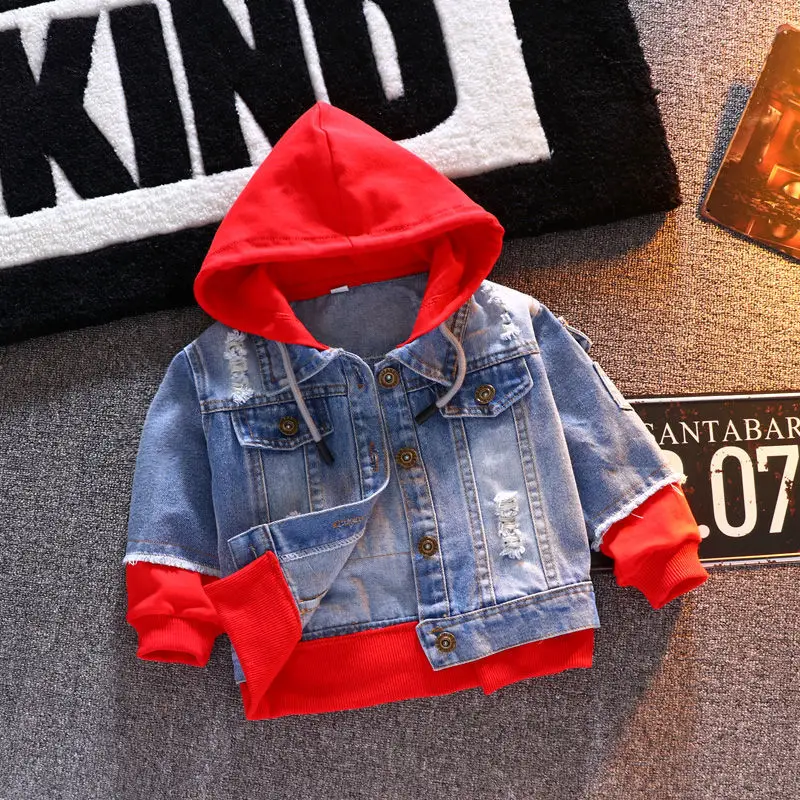

Boys Denim Jacket Spring And Autumn New Children's Jacket Jacket Foreign Style Big Boy Handsome Baby Jacket
