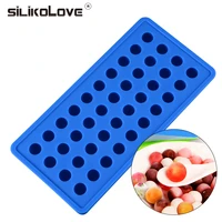 silikolove silicone 40 cavity round ball mold decorating tools for ice chocolate silicone moulds for cake decorating pastry tool