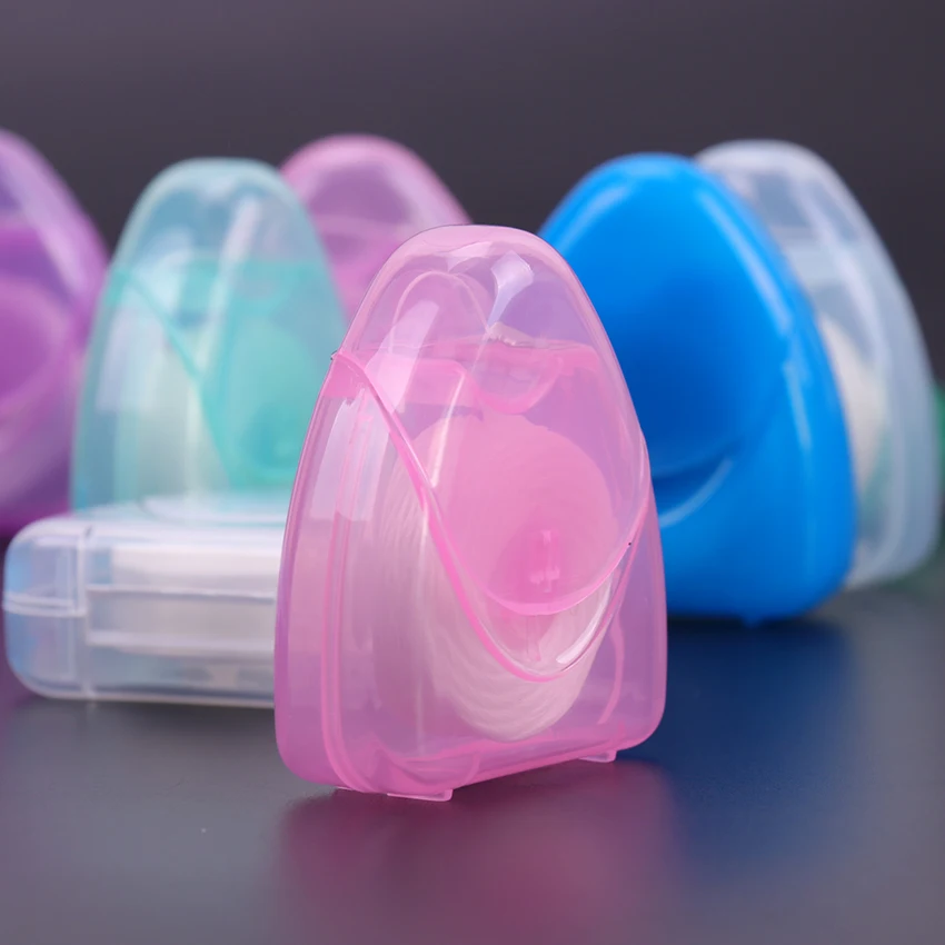 50 м портативная зубная нить Уход за полостью рта с коробкой практичные товары для