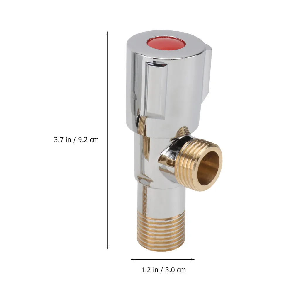 

1 Pair Bathroom Stop Triangular Valves Kitchen Hot Cold Water Shut Off Valves
