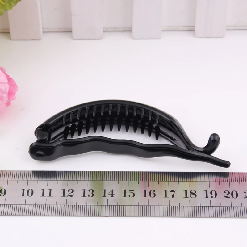 Модная заколка для волос в форме банана женщин простая пластиковая Pc прозрачная