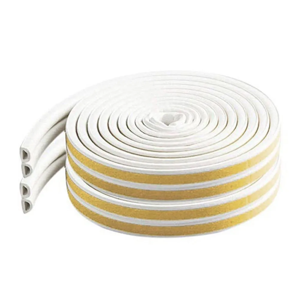

9mm X 6mm X 2.5Window Draft Excluder Tape D Type Self-Adhesive Door Window Draught Excluder Strip Domestic outfit Article wind.