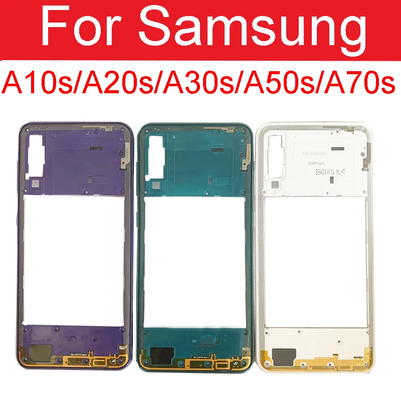 

For Samsung Galaxy A10s A20s A30s A50s A70s Middle Frame Housing A107 A207 A307 A507 A707 Middle Frame Bezel Plate Repair Parts