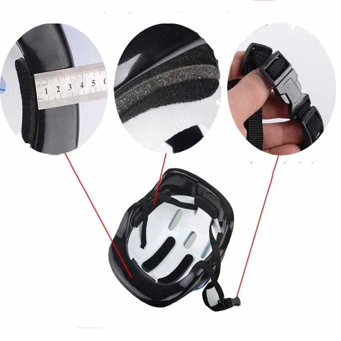 

Children's Helmet Protector 7pcs/set Protective Gear Set Elbow pads Bicycle Skateboard Ice Skate Roller Knee Suitable for 4-11