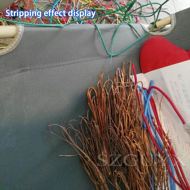 

Small household standard version of scrap copper wire old wire and cable stripping machine