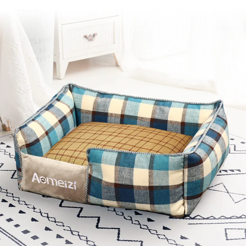 

New Four Seasons Removable and Washable Dog bed in Summer with Mat for pet