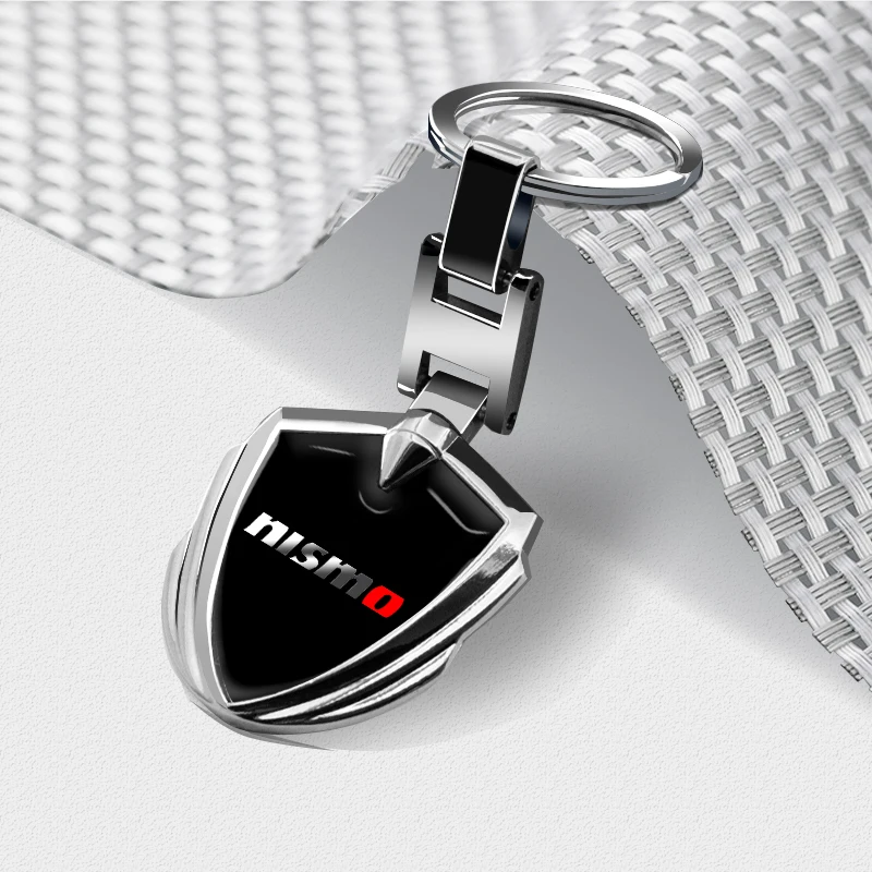 

1pcs Car Styling 3D Metal Car Keychain Auto Emblem Key Ring for Nismo Nissan Rs 400r R34 Gtr Qashqai Juke Insignea Accessories