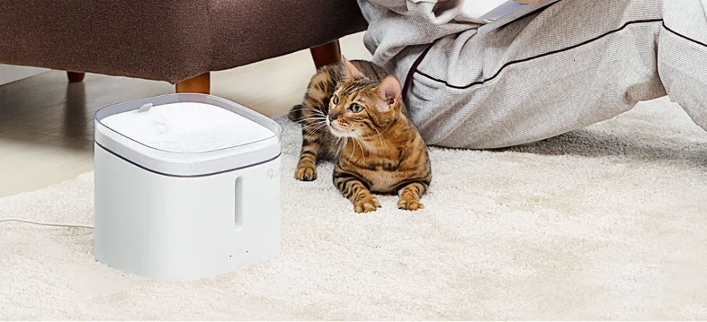 2018new Xiaomi Mijia котенок, щенок, домашнее животное диспенсер для воды Cat 2l Электрический фонтан для домашних животных Автоматическая умная поилка для собак продукт для домашних животных