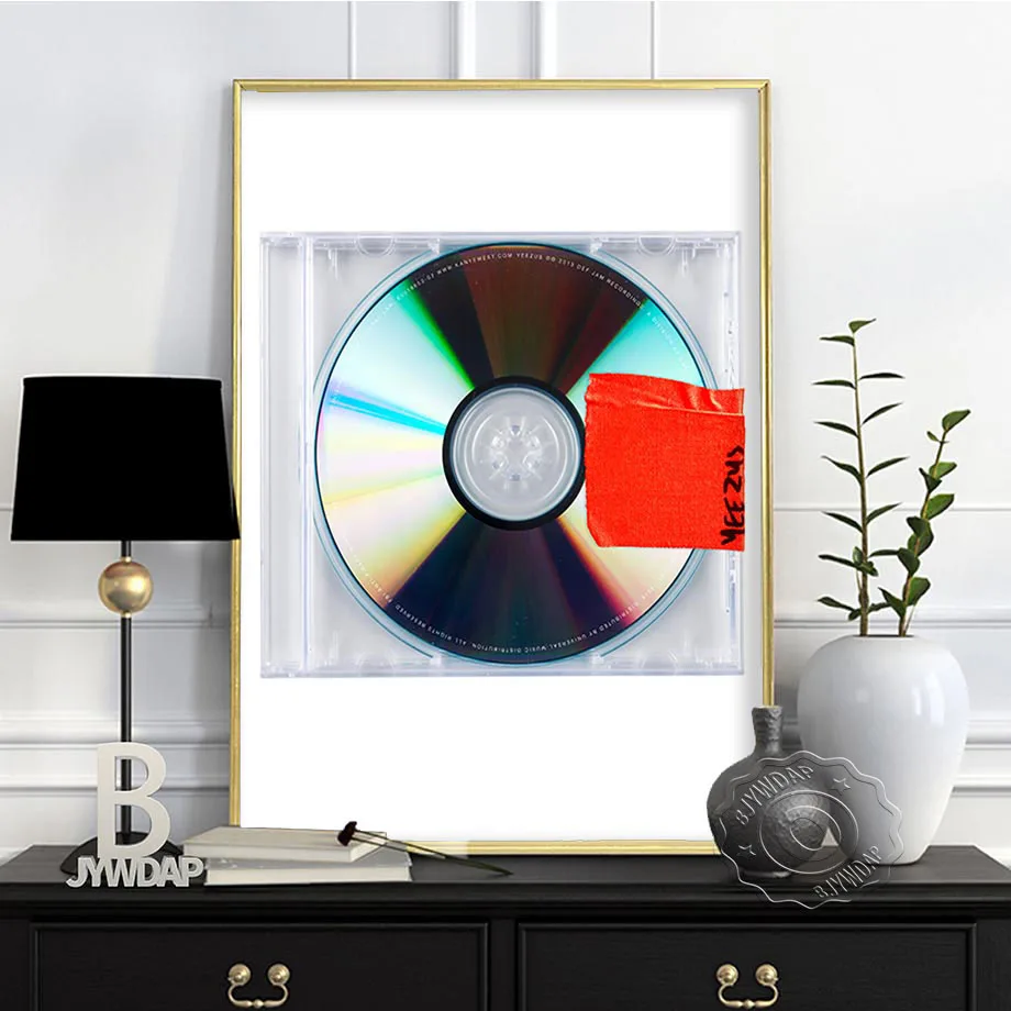 

Rapper Kanye West Poster, Hip Hop Wall Art, Rap Music Album Bear Wall Stickers, Kanye Print Art, Bar Pub Club Wall Decor, Gift