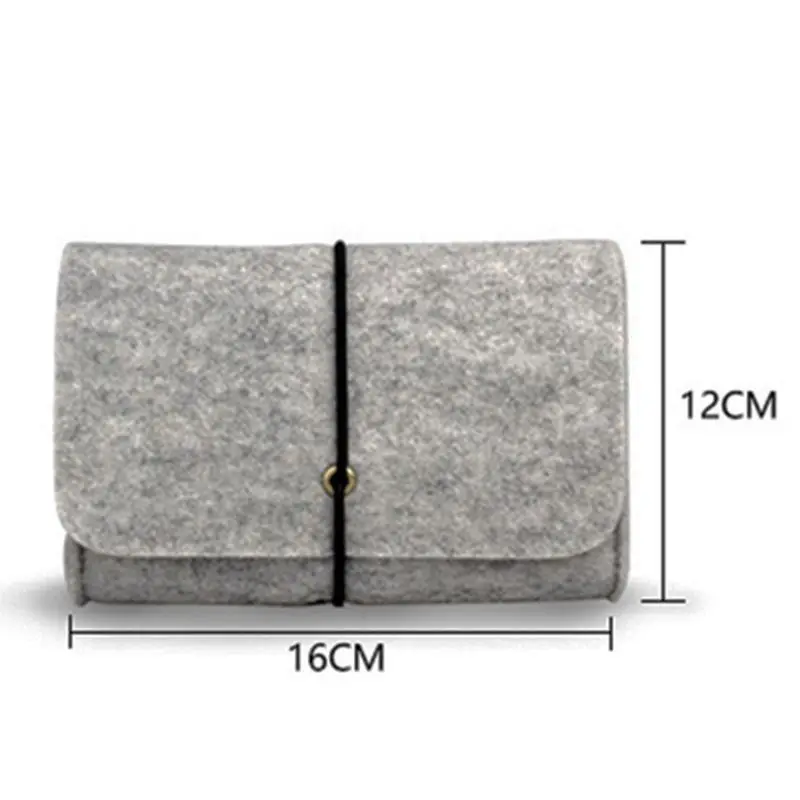 

Soft Felt Protective Sleeve Storage Bag Pouch for Charger Mouse Power Adapter