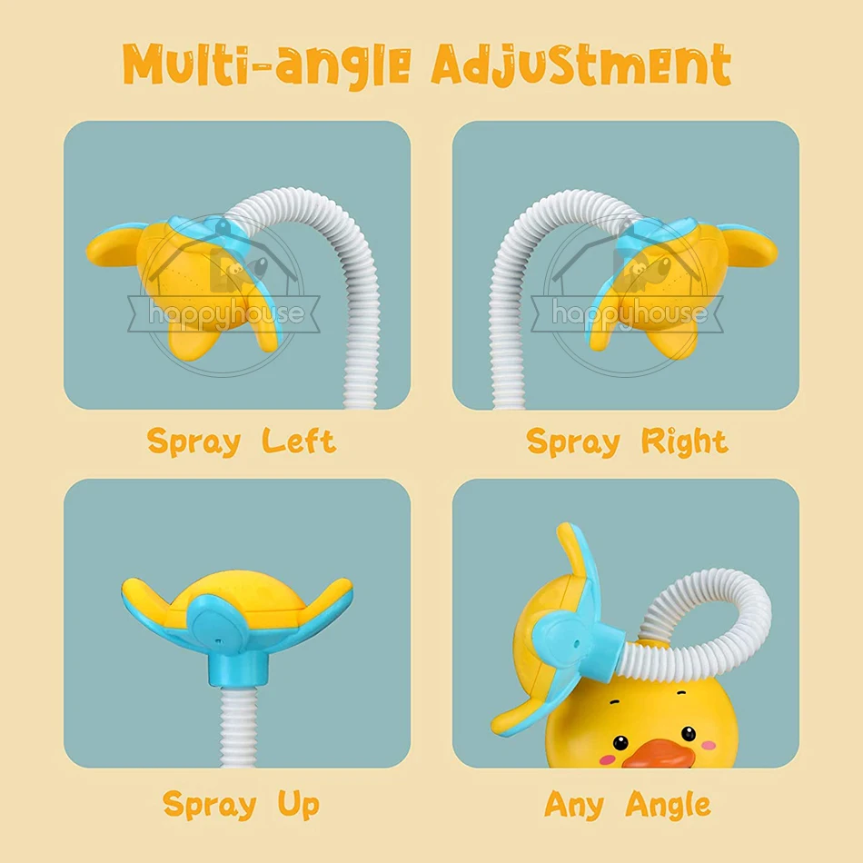Детские игрушки для ванной детей утка комнаты Душ с присоской Электрический