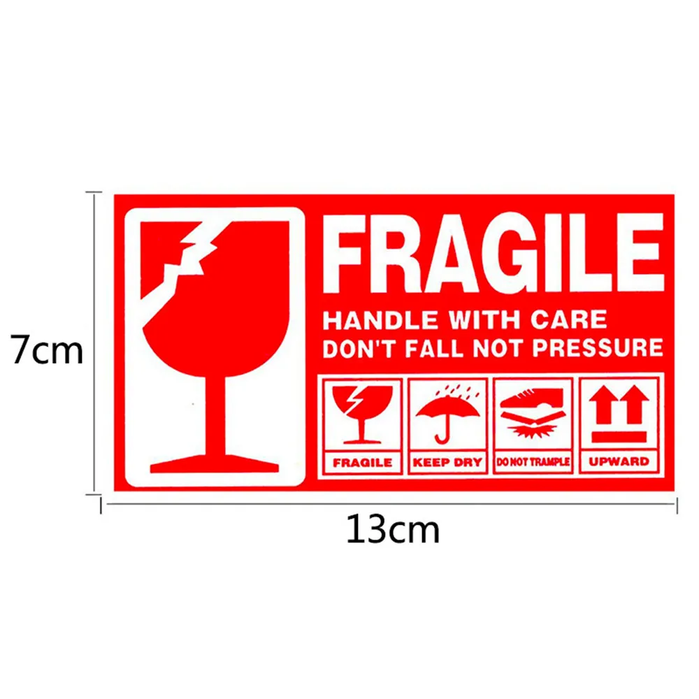 

With Warning Handle Decoration Care Goods Please 300pcs/roll Stickers