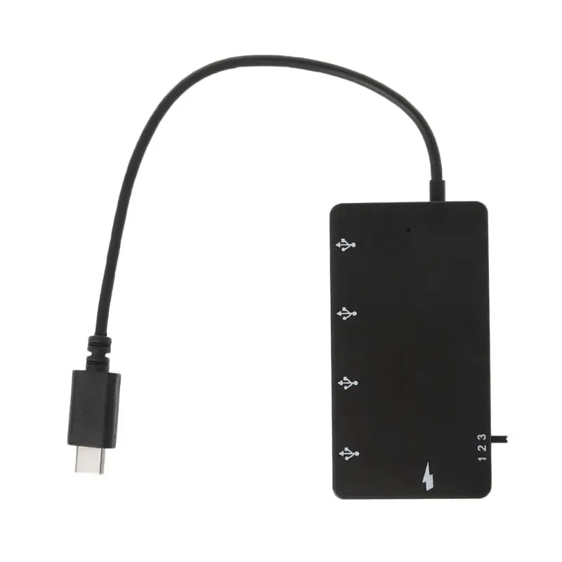 

Type C OTG 4 Port Hub Charging Adapter Cable For Smartphone Tablet PC Macbook
