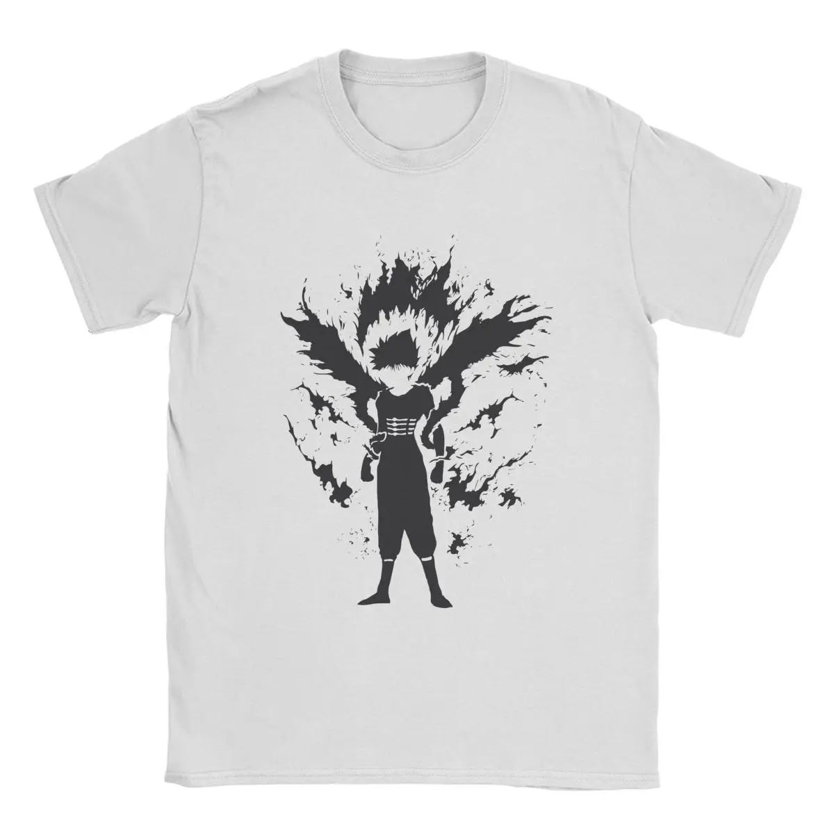 

Футболка Hiei Yu Hakusho для мужчин и женщин, смешные футболки из 100% хлопка с аниме, с коротким рукавом, футболки Urameshi, одежда с круглым вырезом на л...