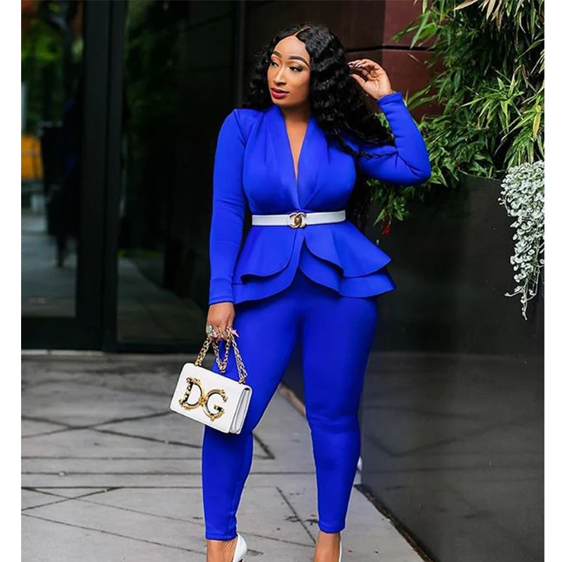 2019 осенние популярные модели женский сексуальный гофрированный модный костюм с