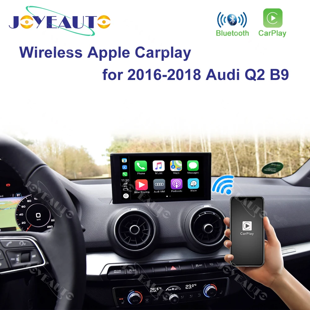 Joyeauto беспроводная Apple Carplay для Audi Q2 B9 MMI Car Play Модифицированная- Android/iOS зеркальная поддержка фронтальная камера заднего вида