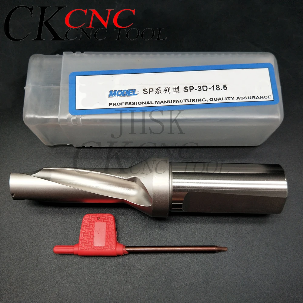 SP series U drill 18.5mm 3D Shank diameter C25mm U Drill fast drill Indexable drilling for SPMG05 blade Machinery Lathes CNC