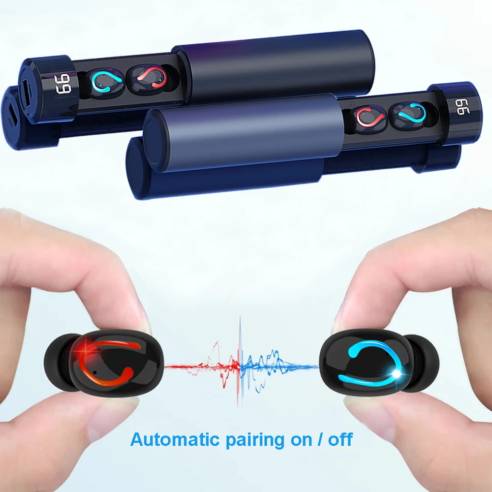 Наушники вкладыши Q67 TWS для спорта влагозащищенная гарнитура звук 3D стерео Bluetooth