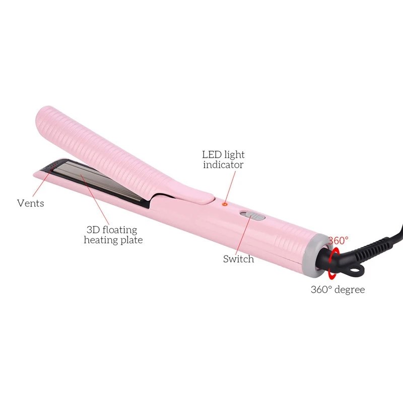 Евро вилка 2 в 1 Мини выпрямитель для волос бигуди 3D плавающие щипцы завивки