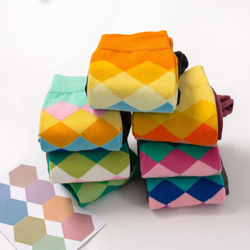 3 пар/лот = 6 штук в стиле хип-хоп креативные носки хлопковые мужские модные