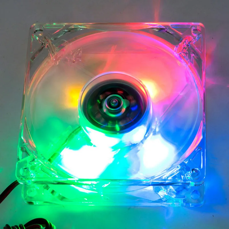 

8cm CPU Heatsink Radiator Cooler Cooling Fan Lighting Silent For Computer Case VH99