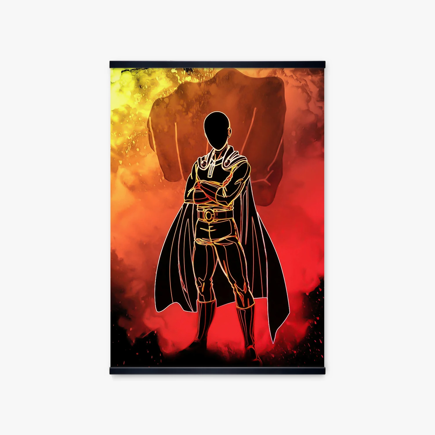 

One Punch Man Painting Character Silhouette Poster Home Decor Wall Print Art Japan Anime Canvas Picture Decorated Bedroom Study